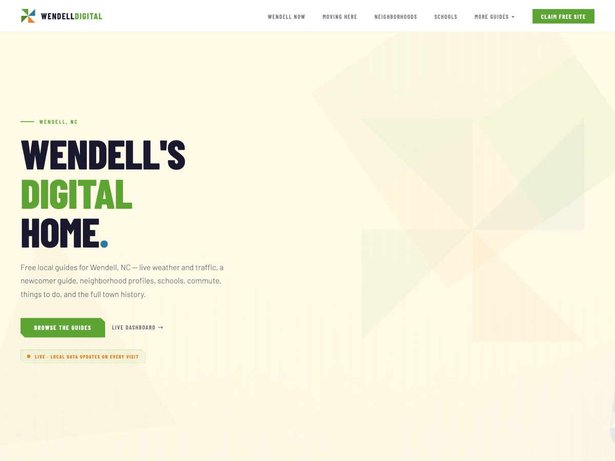 Wendell Digital homepage